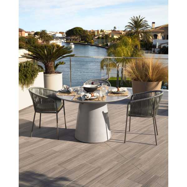 ITAI CEMENT ROUND GARDEN TABLE D 120 CM