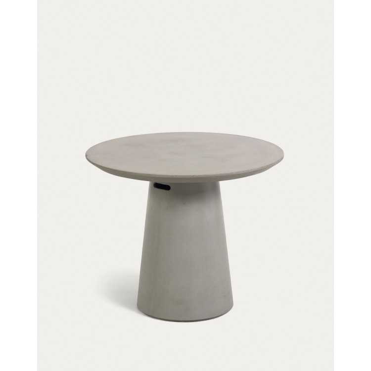 MESA DE JARDIM REDONDA DE CIMENTO ITAI D 90 CM