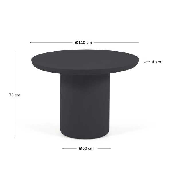 TABLE RONDE DE JARDIN TAIMI EN CIMENT...