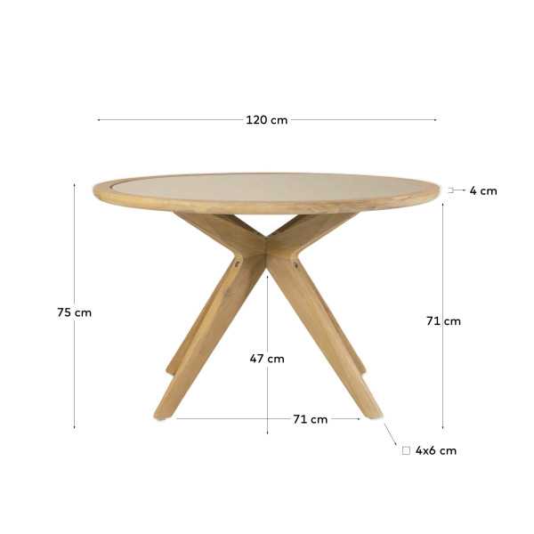 JULIETA ROUND TABLE IN POLYCEMENT AND...