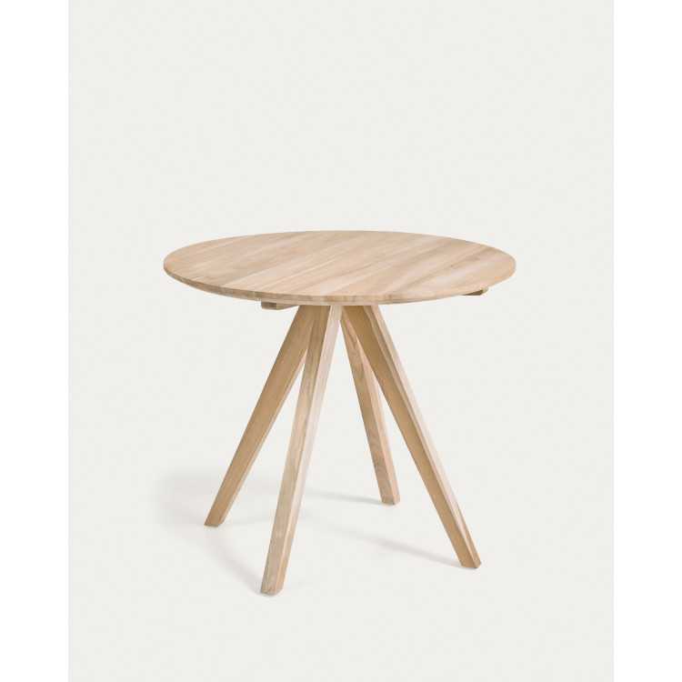TABLE RONDE MAIAL EN BOIS DE TECK D 90 CM