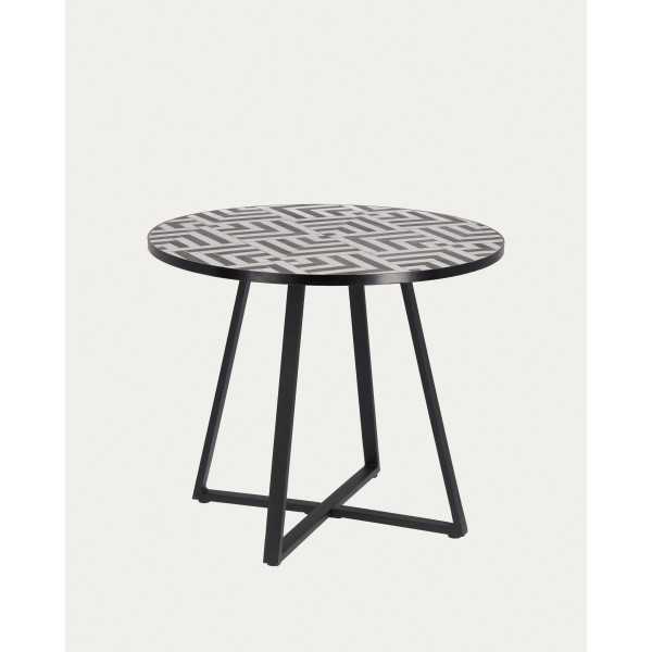 TABLE RONDE TELLA EN CÉRAMIQUE MOTIF...