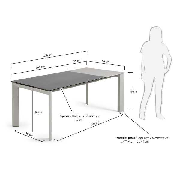 AXIS EXTENDABLE PORCELAIN STONEWARE...