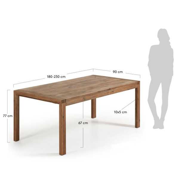 TABLE EXTENSIBLE BRIVA PLACAGE DE...