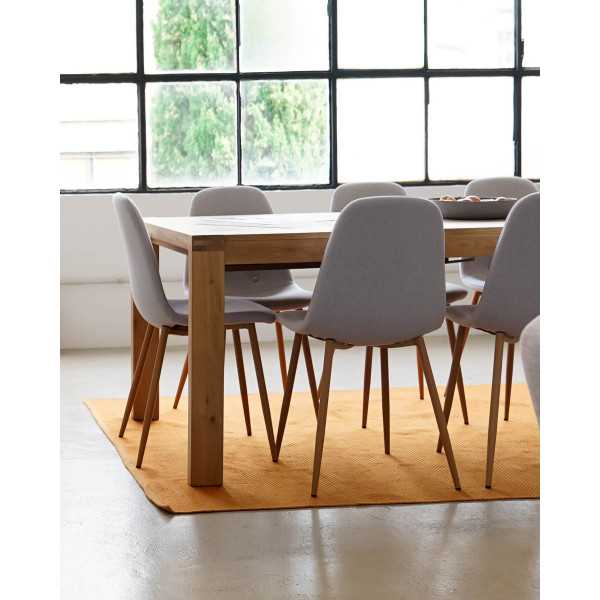 BRIVA EXTENDABLE TABLE OAK VENEER...
