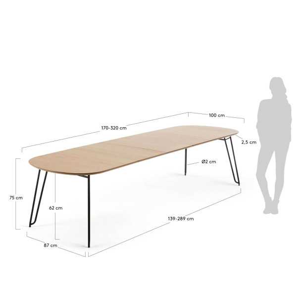 NOVAC EXTENDABLE TABLE 170(320) X1 00...