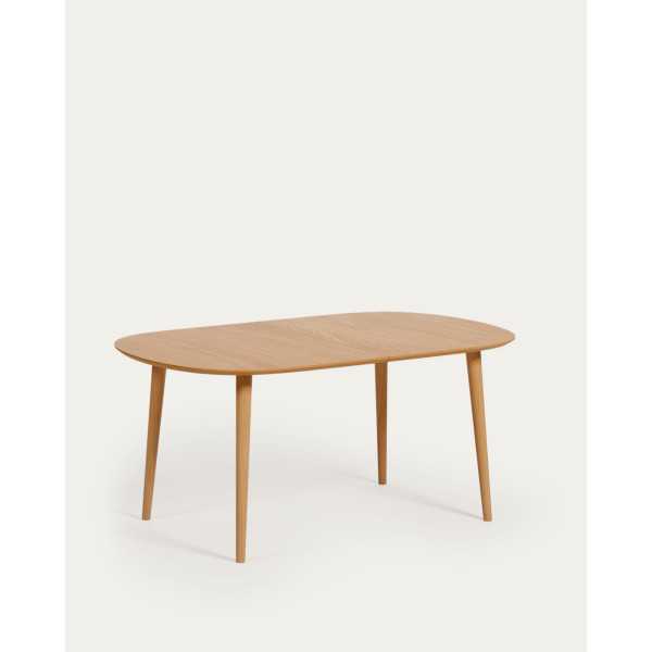 OQUI EXTENDABLE TABLE MDF OAK VENEER...