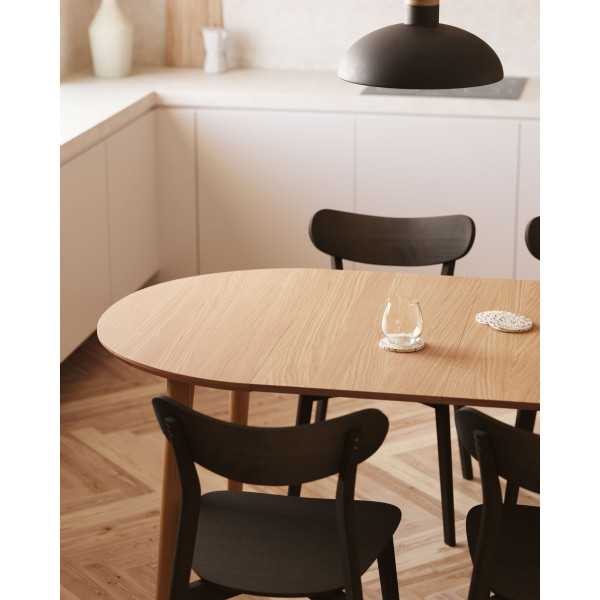 OQUI EXTENDABLE TABLE MDF OAK VENEER...