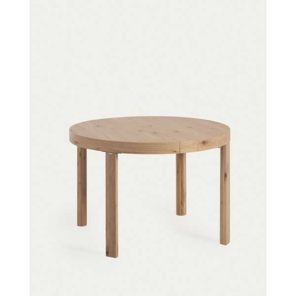 COLLEEN ROUND EXTENDABLE TABLE OAK...