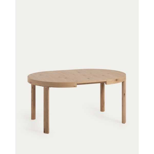 COLLEEN ROUND EXTENDABLE TABLE OAK...