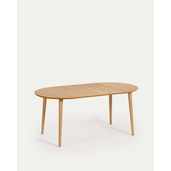 MESA EXTENSÍVEL REDONDA OQUI MDF EM...