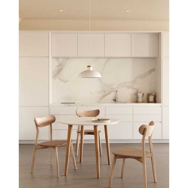 TABLE EXTENSIBLE RONDE OQUI MDF LAQUÉ...