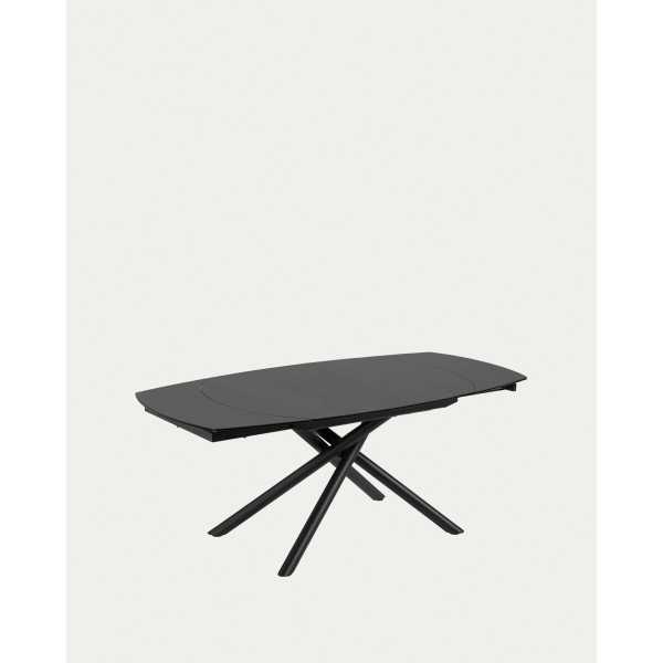 YODALIA EXTENDABLE GLASS TABLE AND...