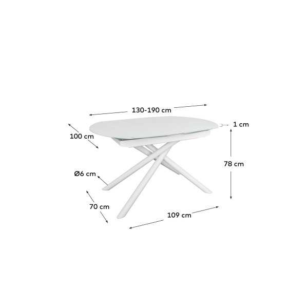 YODALIA EXTENDABLE TABLE WITH...