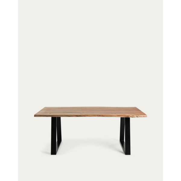 ALAIA TABLE IN SOLID ACACIA WOOD AND...