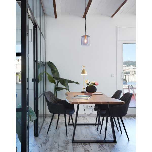 ALAIA TABLE IN SOLID ACACIA WOOD AND...