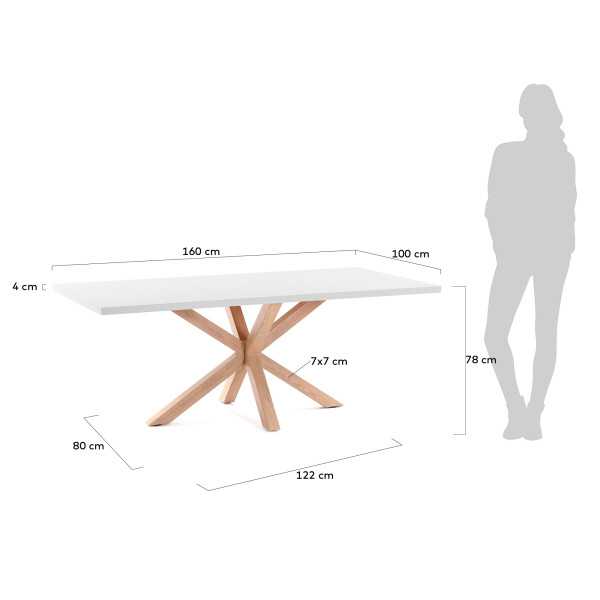 MESA ARGO 160 X 100 CM EM MELAMINA...