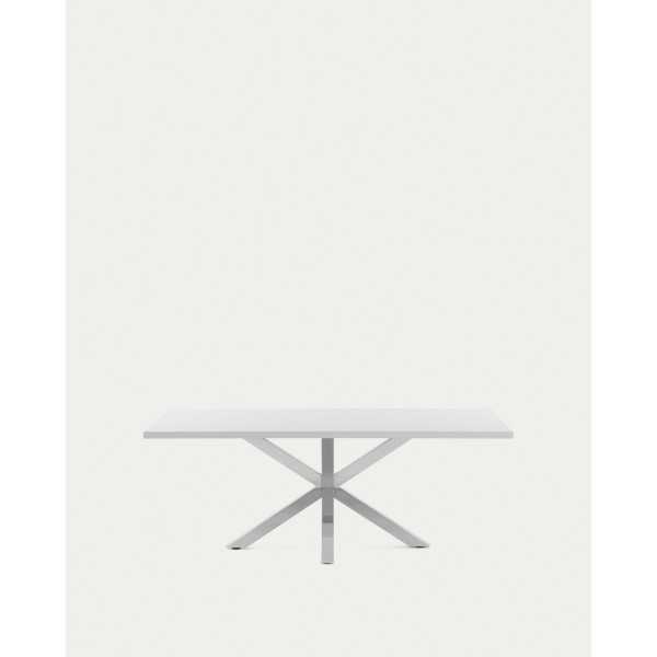TABLE ARGO 200 CM MÉLAMINE BLANC ET...
