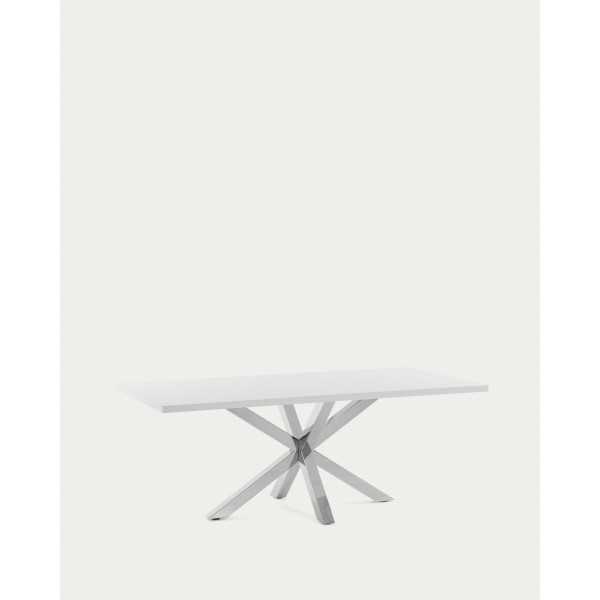 TABLE ARGO 200 CM MÉLAMINE BLANC ET...