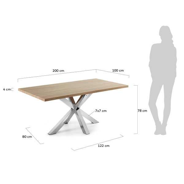 ARGO TABLE 200 CM NATURAL MELAMINE...