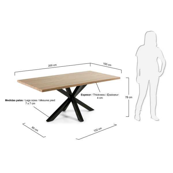 MESA ARGO 200 X 100 CM EM MELAMINA...