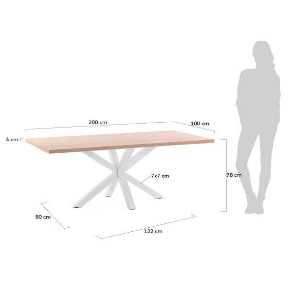 MESA ARGO 200 X 100 CM MELAMINA...