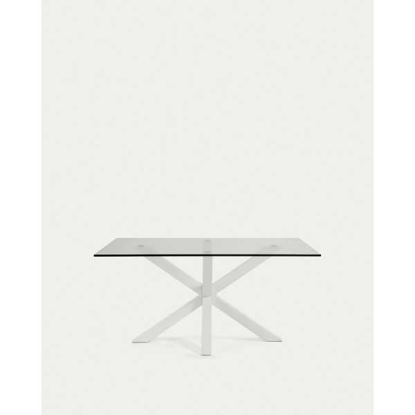 MESA DE VIDRO ARGO E PERNAS DE AÇO...