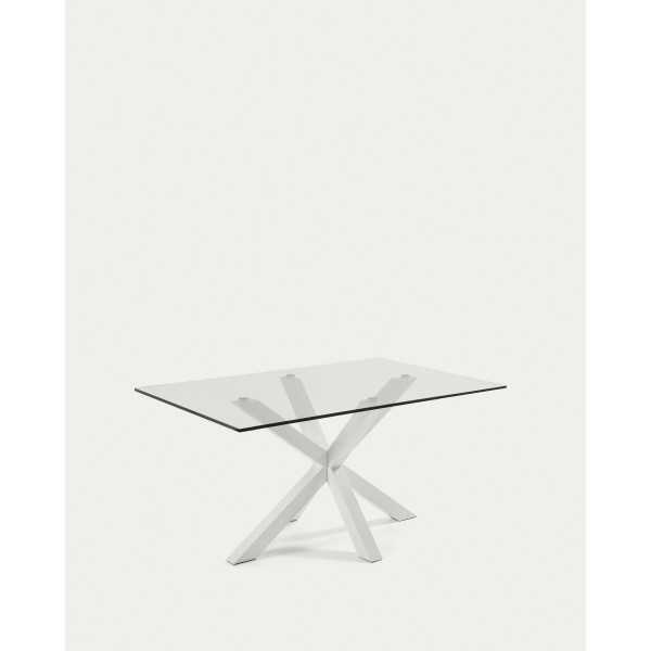 MESA DE VIDRO ARGO E PERNAS DE AÇO...