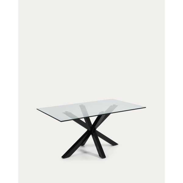 MESA DE VIDRO ARGO E PERNAS DE AÇO...