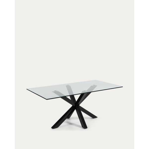 MESA DE VIDRO ARGO E PERNAS DE AÇO...