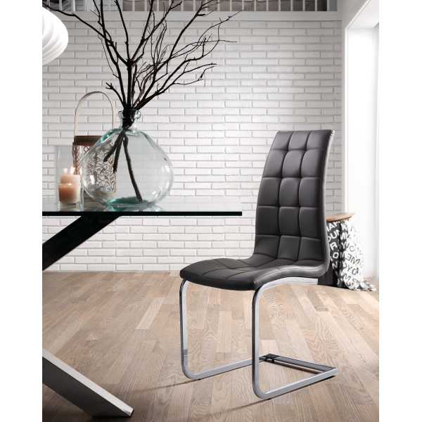 ARGO GLASS TABLE AND STAINLESS STEEL...