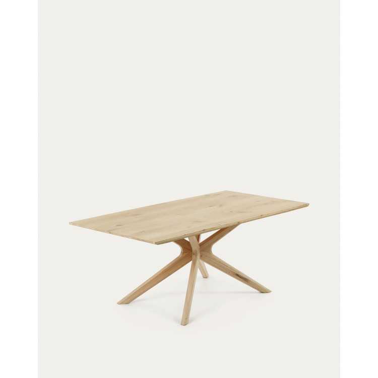 TABLE ARMANDE EN CONTREPLAQUÉ DE CHÊNE AVEC FINITION BLANCHIE 200 X 1