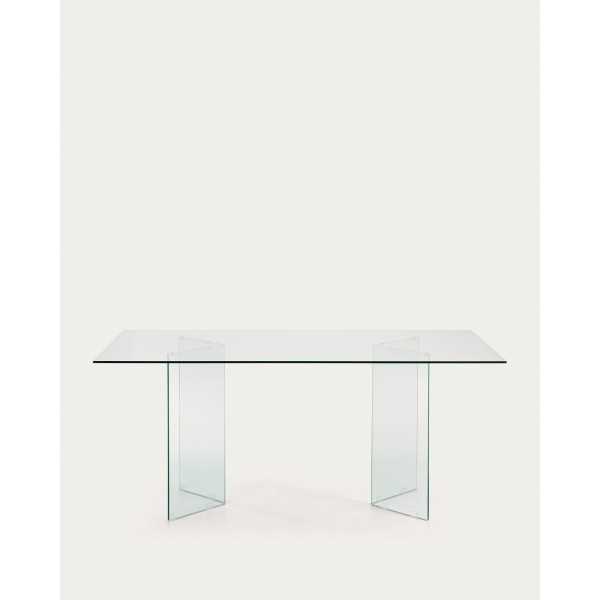 MESA DE VIDRO BURANO 200 X 90 CM