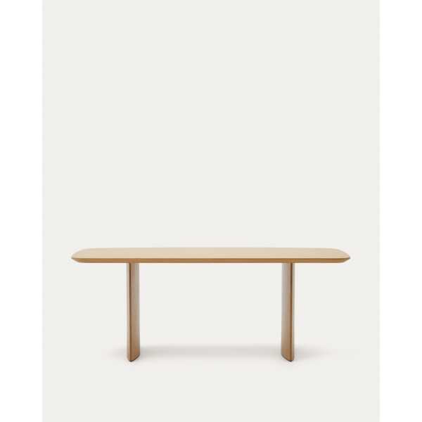 TABLE LITTO EN PLACAGE DE CHÊNE 200 X 100 CM