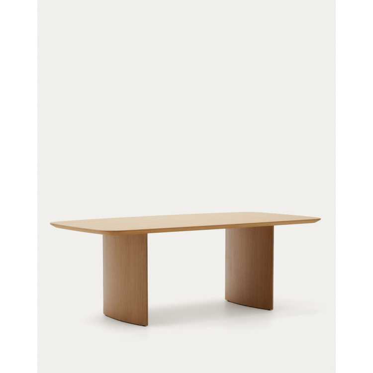 TABLE LITTO EN PLACAGE DE CHÊNE 240 X 100 CM