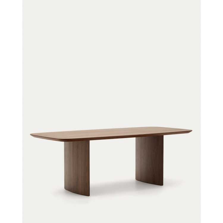 MESA LITTO EM FOLHA DE NOZ 240 X 100 CM