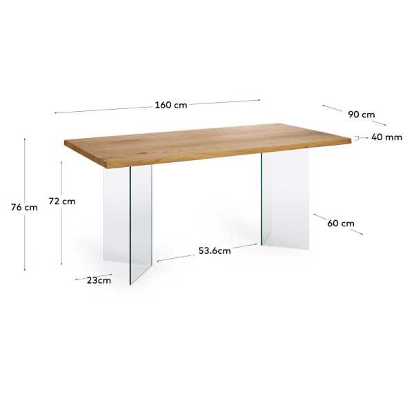 LOTTY TABLE IN NATURAL FINISH OAK...