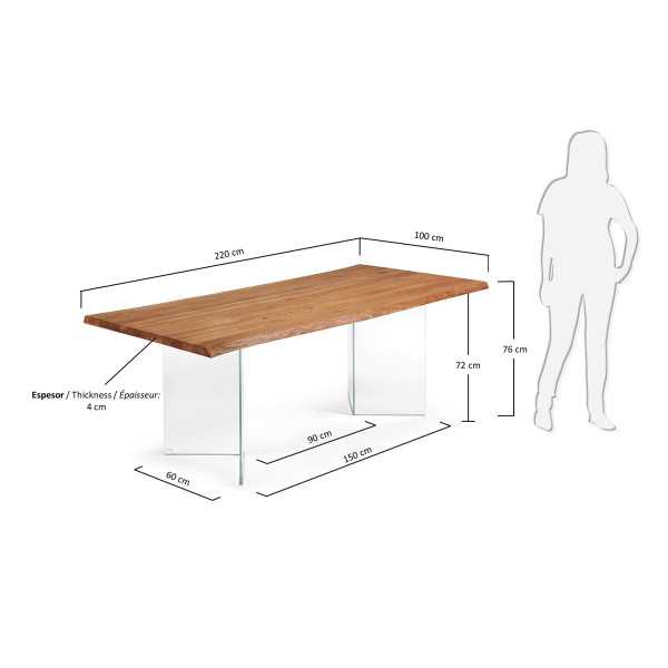 LOTTY TABLE IN NATURAL FINISH OAK...