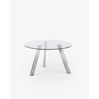 TABLE RONDE CARIB EN VERRE...