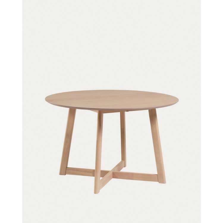 MESA DE JANTAR REDONDA EXTENSÍVEL MARYSE 70(120)X75CM CARVALHO