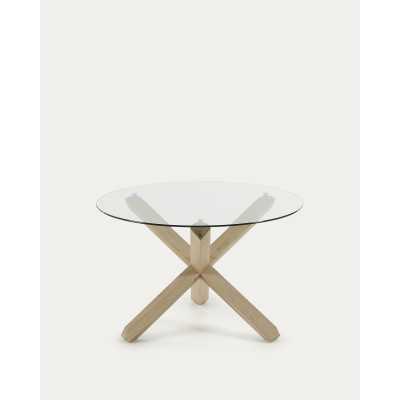 TABLE RONDE LOTUS EN VERRE...