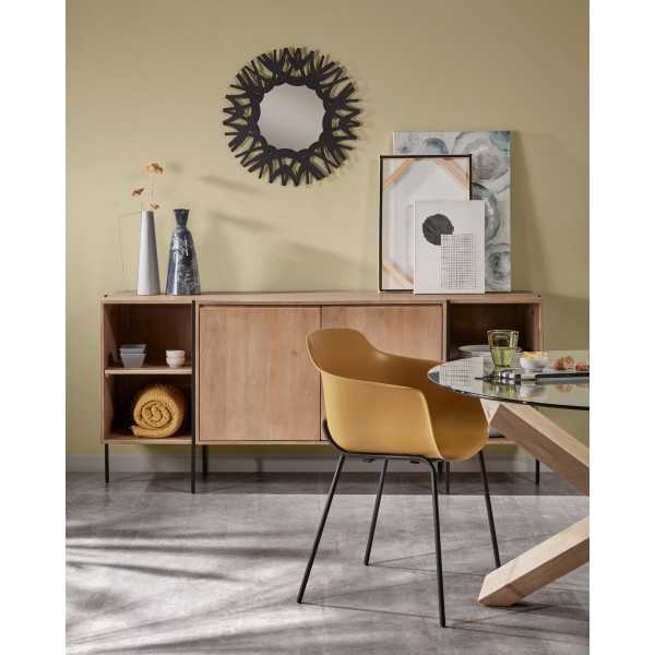 TABLE RONDE LOTUS EN VERRE ET PIEDS...
