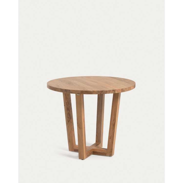 NAHLA ROUND TABLE IN ACACIA WOOD NATURAL FINISH D 90CM