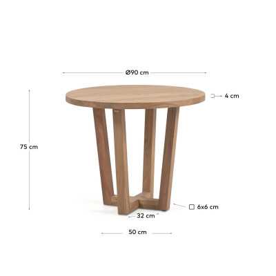 TABLE RONDE NAHLA EN BOIS... 2