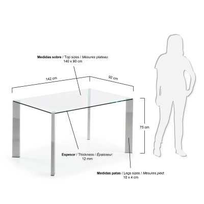 SPOT GLASS TABLE AND CHROME... 2