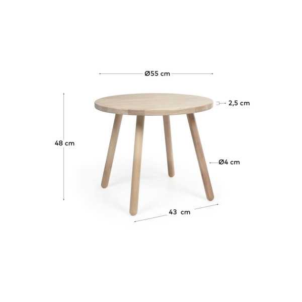 TABLE ENFANT RONDE DILCIA EN BOIS...