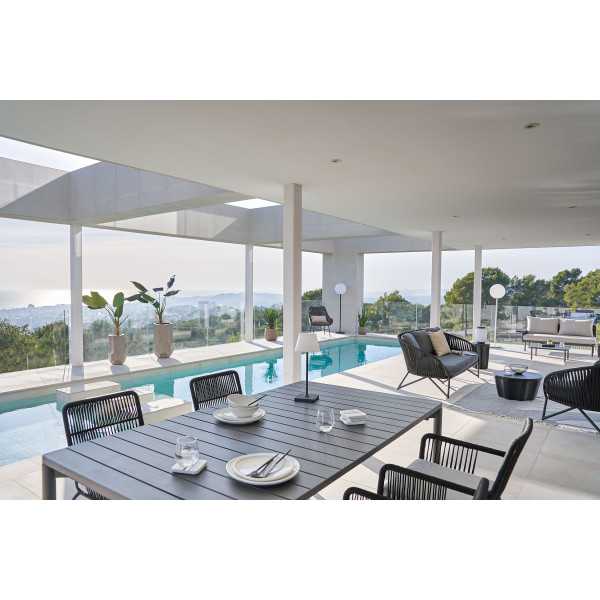 MESA DE JARDIM EXTENSÍVEL ZALTANA EM...