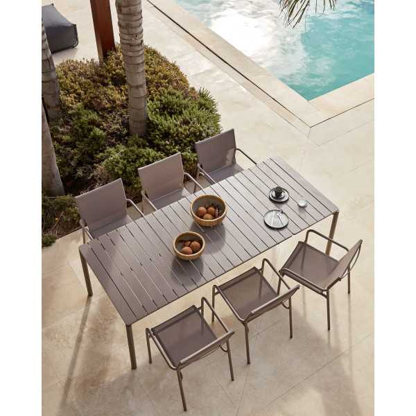 MESA DE JARDIM EXTENSÍVEL ZALTANA EM...