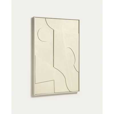 QUADRO ABSTRATO TALIN BEGE...