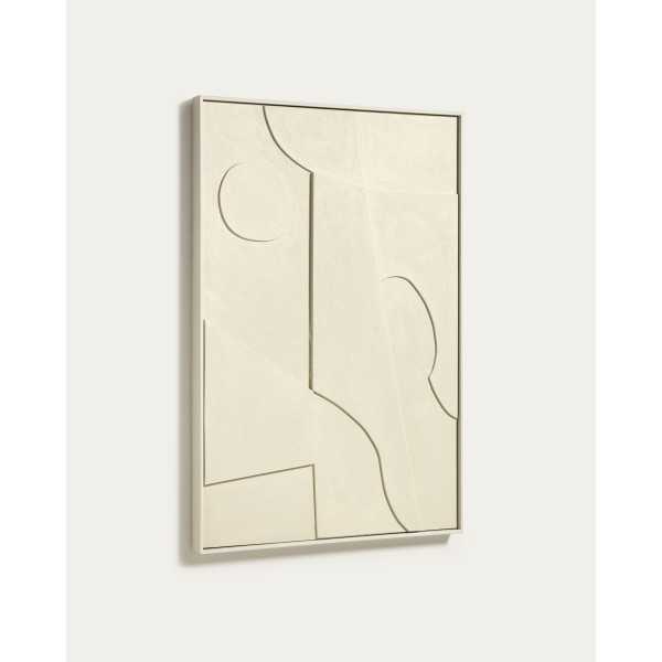 ABSTRACT PAINTING TALIN BEIGE 60 X 90 CM